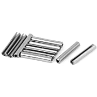 Sourcingmap – a15081000ux0345 M1.5 x 10 mm 304 Acero inoxidable dividida Spring Roll Pasadores – tono de plata (Juego de…